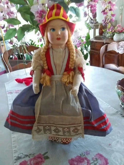 ANCIENNE POUPEE FEUTRE Lenci Raynal ?... Pierrot EUR 35,50 - FR